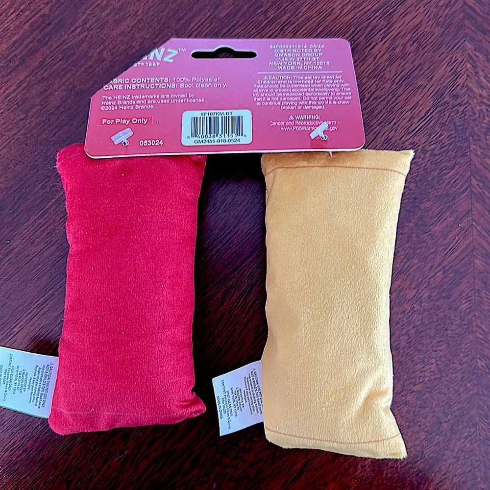Heinz plush catnip toys